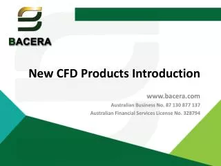 New CFD Products Introduction