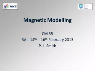 Magnetic Modelling