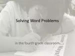 Solving Word Problems - slide 1