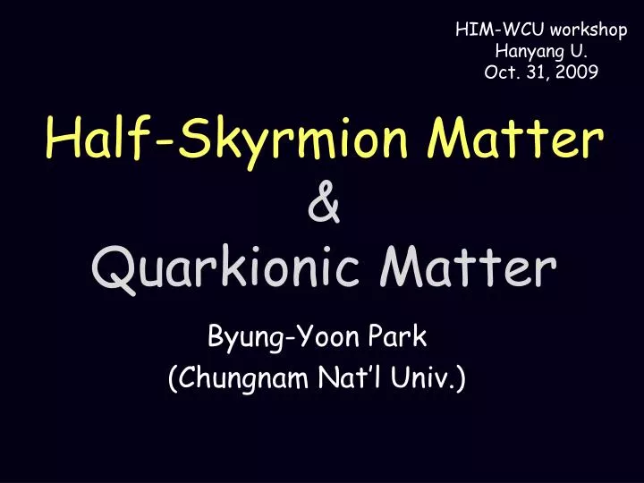 half skyrmion matter quarkionic matter