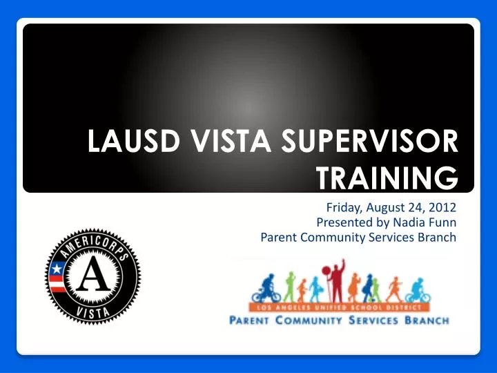 lausd vista supervisor training
