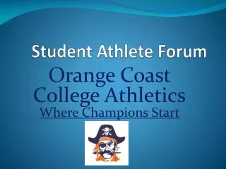 Student Athlete Forum