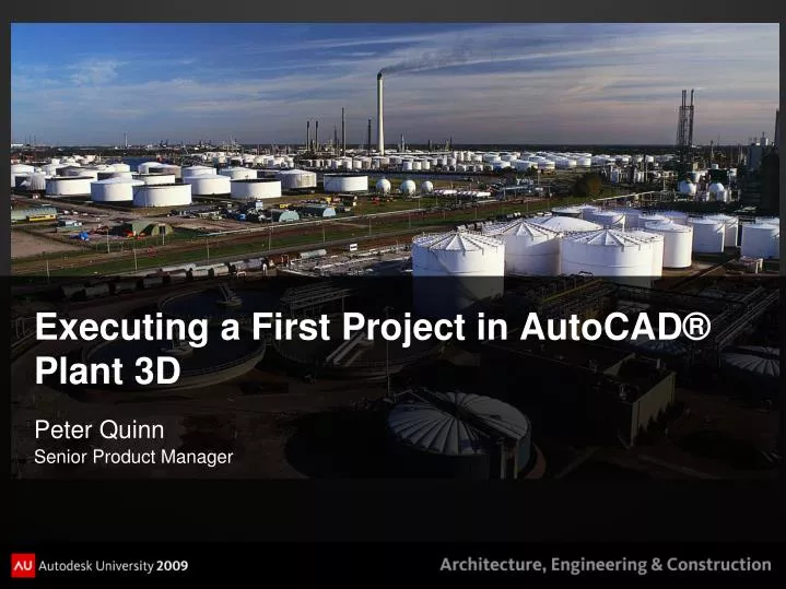 executing a first project in autocad plant 3d