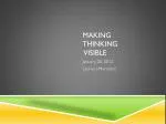Making thinking Visible - slide 1