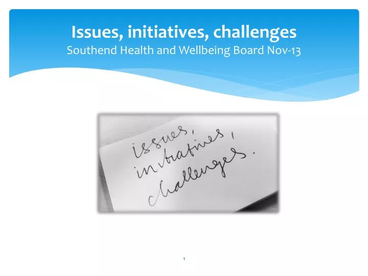issues initiatives challenges southend health and wellbeing board nov 13
