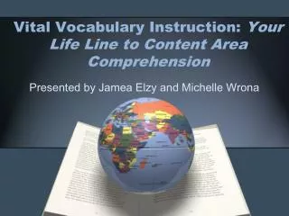vital vocabulary instruction your life line to content area comprehension