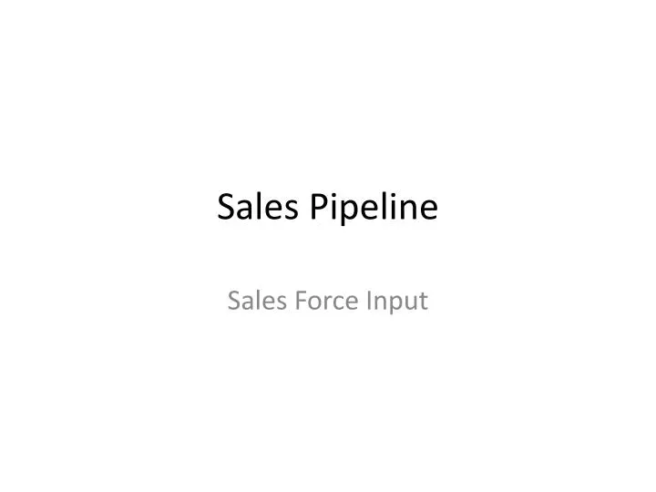 sales pipeline