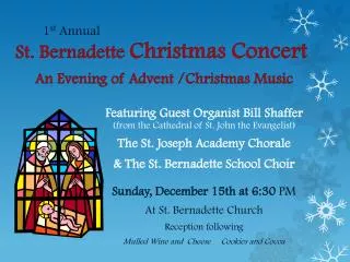 St. Bernadette Christmas Concert