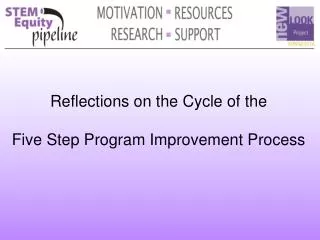 Reflections on the Cycle of the Five Step Program Improvement Process