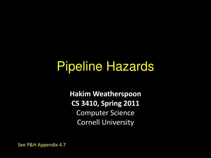 pipeline hazards