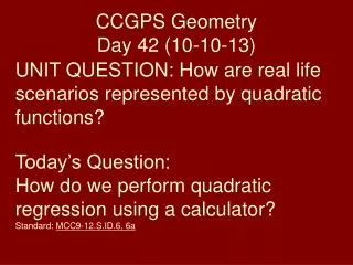 CCGPS Geometry Day 42 (10-10-13)