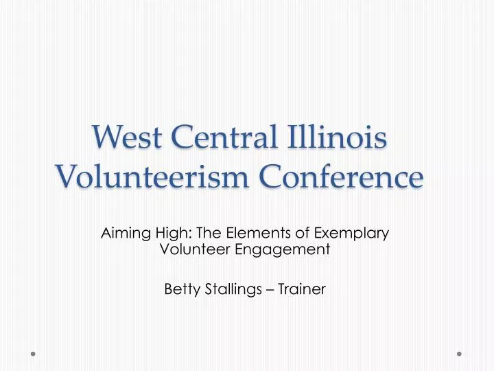 west central illinois volunteerism conference