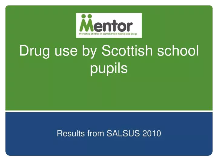 drug use by scottish school pupils