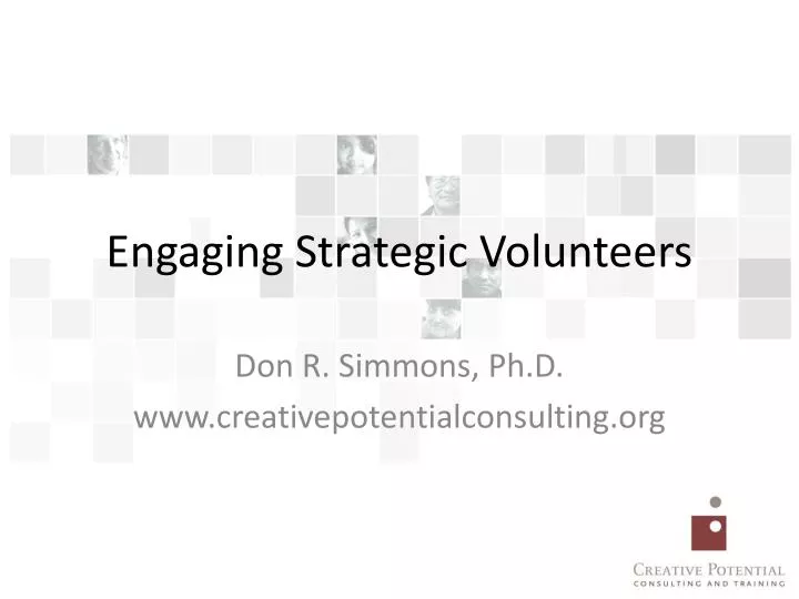 engaging strategic volunteers