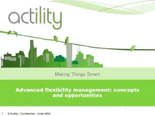 Advanced flexibility management: concepts and opportunities