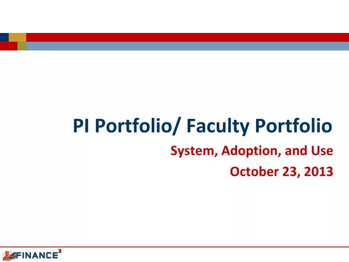 pi portfolio faculty portfolio