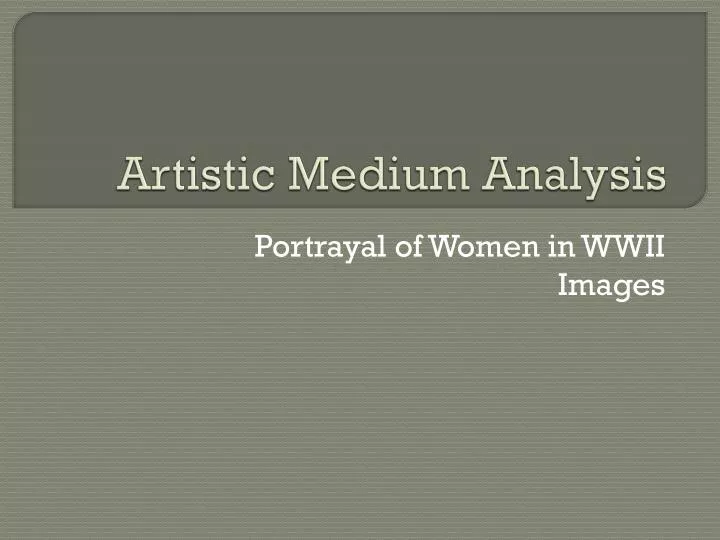 artistic medium analysis