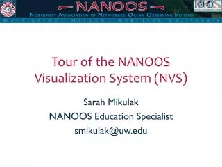 Tour of the NANOOS Visualization System (NVS)
