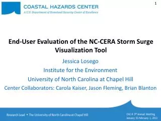 End-User Evaluation of the NC-CERA Storm Surge Visualization Tool