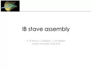 IB stave assembly