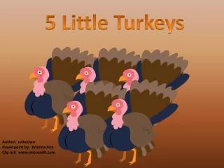 5 Little Turkeys