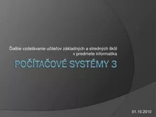 al ie vzdel vanie u ite ov z kladn ch a stredn ch k l v predmete informatika