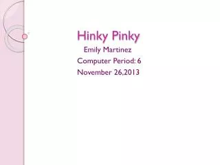 Hinky Pinky