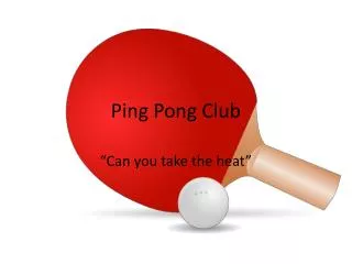 Ping Pong Club