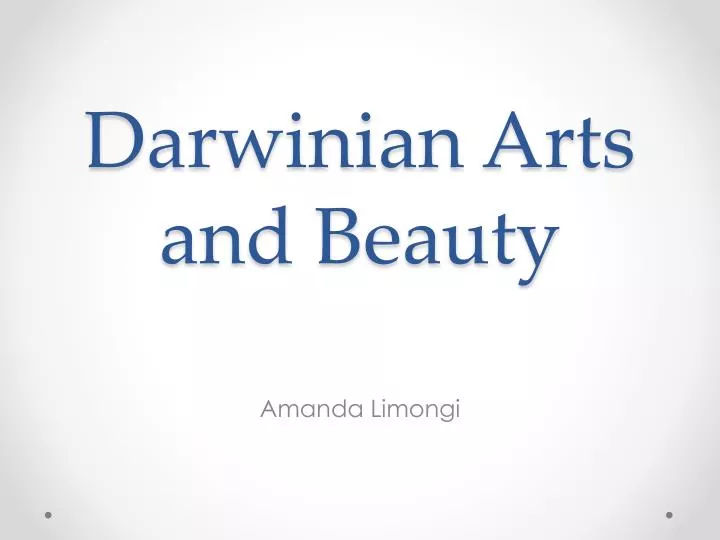 darwinian arts and beauty