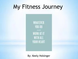 My Fitness Journey
