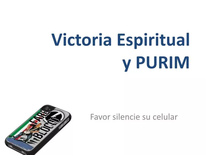 victoria espiritual y purim