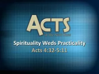 Spirituality Weds Practicality