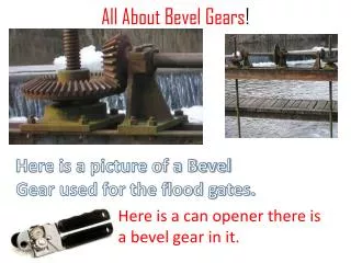 All About Bevel Gears !