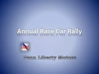 Annual Race Car Rally