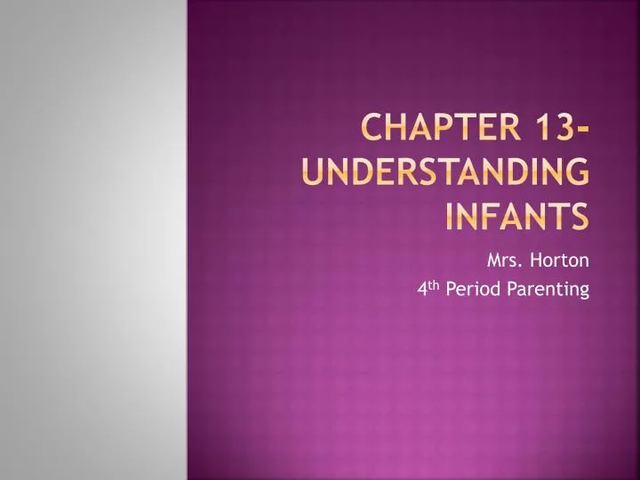 chapter 13 understanding infants