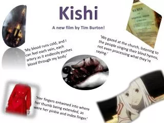 Kishi A new film by Tim Burton!