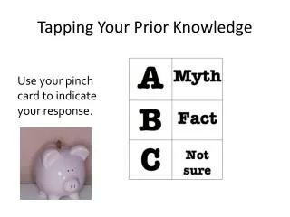 Tapping Your Prior Knowledge