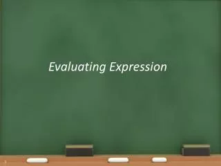 Evaluating Expression