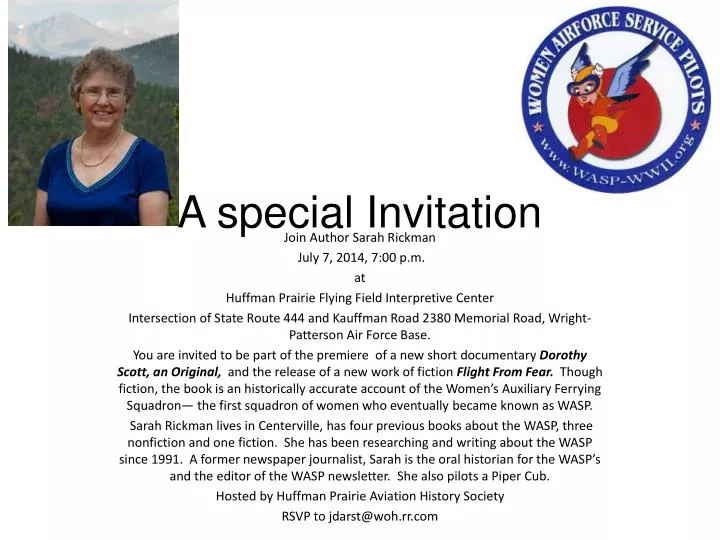 a special invitation
