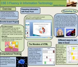 CSE 3 Fluency in Information Technology