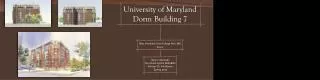 University of Maryland Dorm Building 7