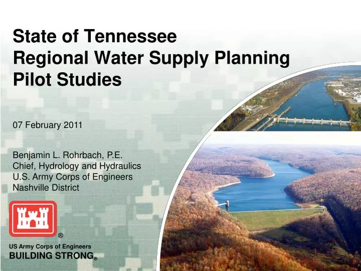 state of tennessee regional water supply planning pilot studies