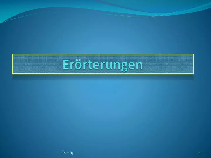 er rterungen