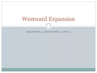 Westward Expansion