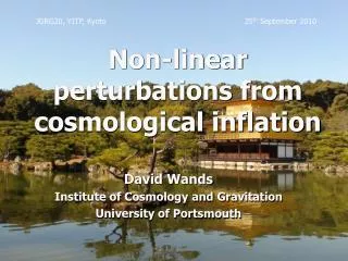 Non-linear perturbations from cosmological inflation