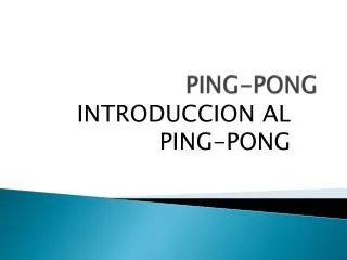 ping pong