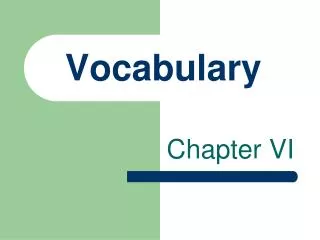 vocabulary
