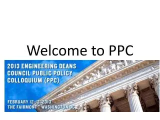 welcome to ppc