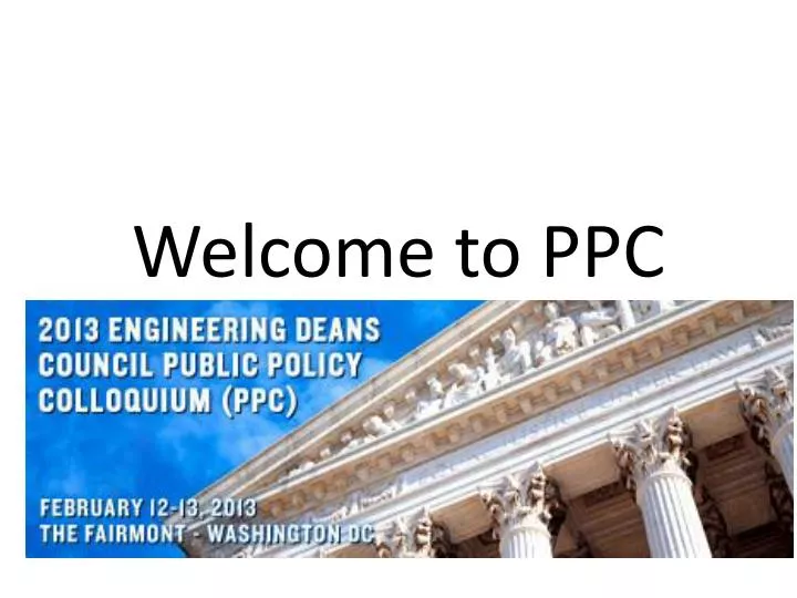 welcome to ppc