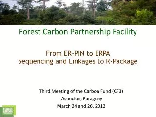 Third Meeting of the Carbon Fund (CF3) Asuncion, Paraguay March 24 and 26, 2012